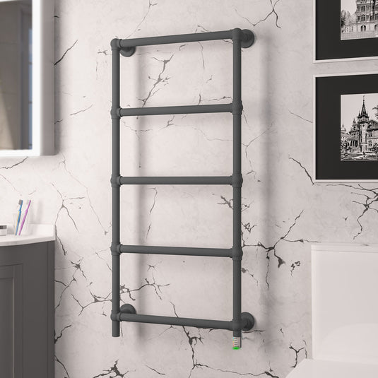 Eastbrook Kennet 1200 x 600mm Dry Element Towel Rail Matt Anthracite | 47.0046