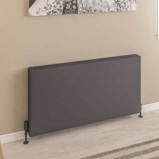 Eastbrook Keynsham Type 22 600 x 1200mm Panel Radiator with Flat Designer Cover Matt Anthracite | 25.7010