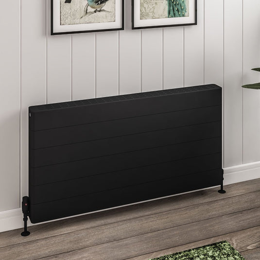 Eastbrook Keynsham Type 22 600 x 1200mm Panel Radiator with Lined Designer Cover Matt Black | 25.7031
