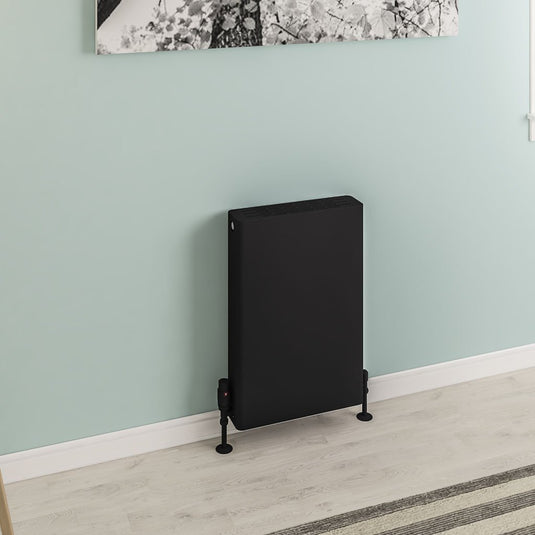 Eastbrook Keynsham Type 22 600 x 400mm Panel Radiator with Flat Designer Cover Matt Black | 25.7011