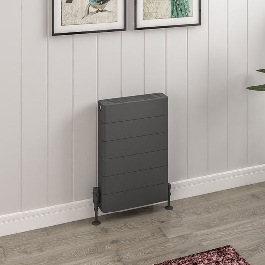 Eastbrook Keynsham Type 22 600 x 400mm Panel Radiator with Lined Designer Cover Matt Anthracite | 25.7022