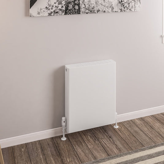 Eastbrook Keynsham Type 22 600 x 500mm Panel Radiator with Flat Designer Cover Gloss White | 25.7001