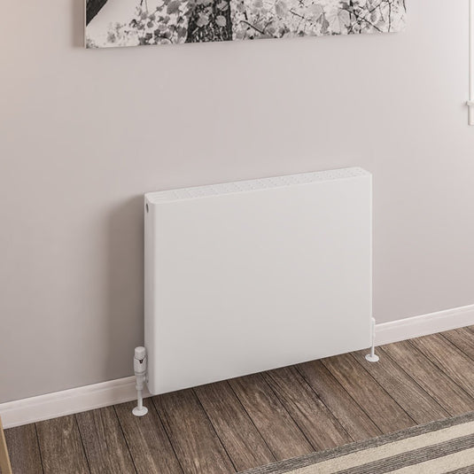 Eastbrook Keynsham Type 22 600 x 800mm Panel Radiator with Flat Designer Cover Gloss White | 25.7003