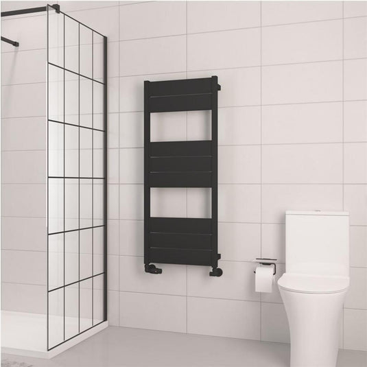 Eastbrook Kingswood 1220 x 500mm Slimline Aluminium Towel Rail Matt Black | 86.0569