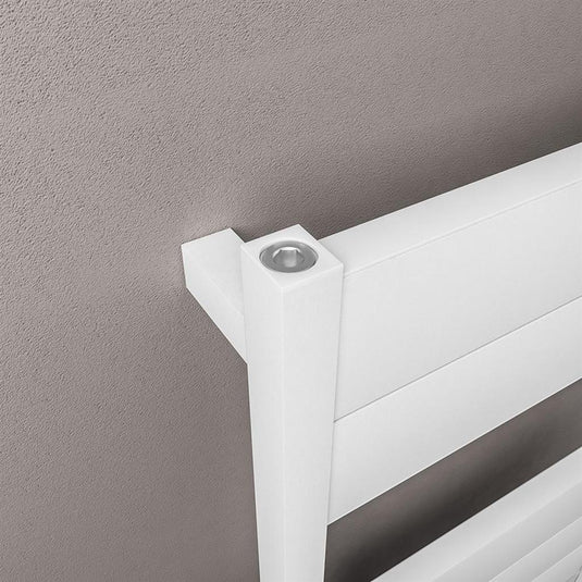 Eastbrook Kingswood 1220 x 600mm Slimline Aluminium Towel Rail Matt White | 86.0558