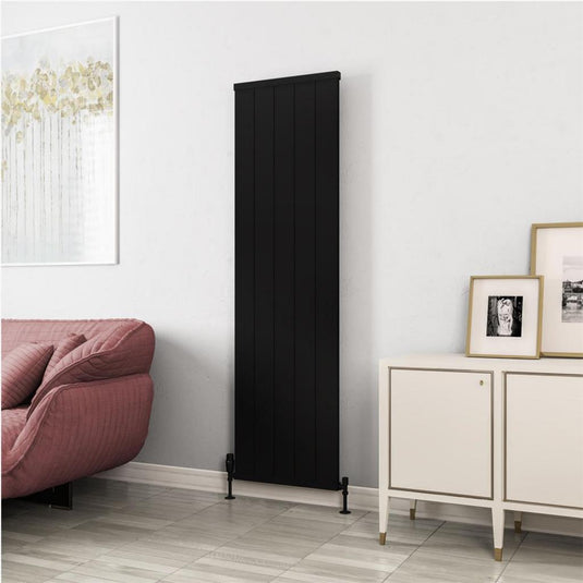 Eastbrook Kingswood 1800 x 510mm Slimline Aluminium Radiator Matt Black | 86.0532