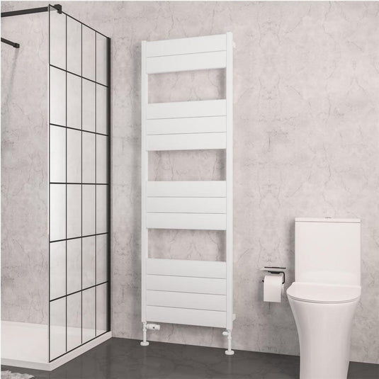 Eastbrook Kingswood 1820 x 600mm Slimline Aluminium Towel Rail Matt White | 86.0560