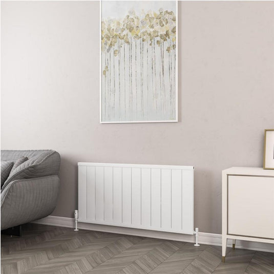 Eastbrook Kingswood 600 x 1210mm Slimline Aluminium Radiator Matt White | 86.0539
