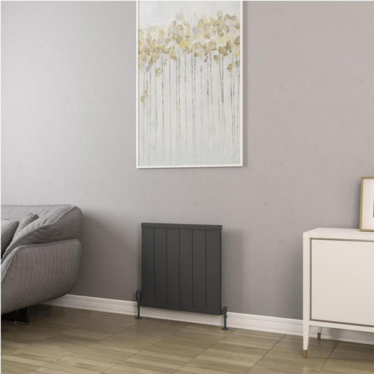 Eastbrook Kingswood 600 x 610mm Slimline Aluminium Radiator Matt Anthracite | 86.0543
