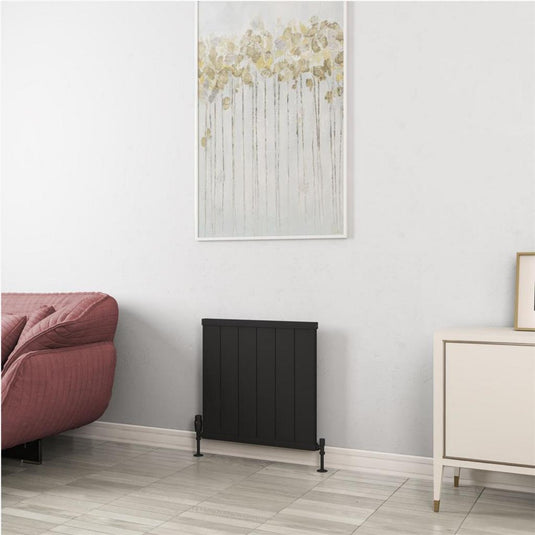 Eastbrook Kingswood 600 x 610mm Slimline Aluminium Radiator Matt Black | 86.0550