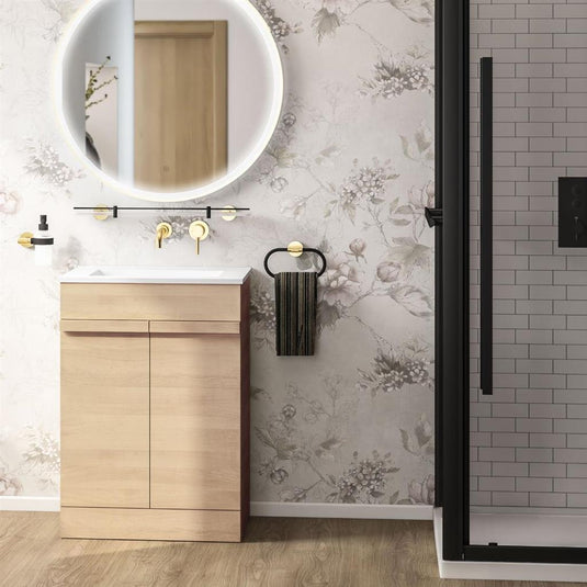 Eastbrook Kydbrook 600mm Floor Standing Door Vanity Unit Light Oak | 72.0013