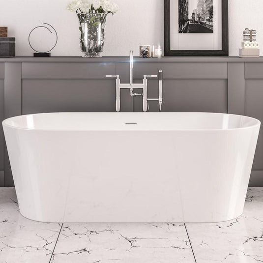 Eastbrook Lambeth 1590 x 740 x 560mm Freestanding Bath (Inc Waste) White | 33.0005