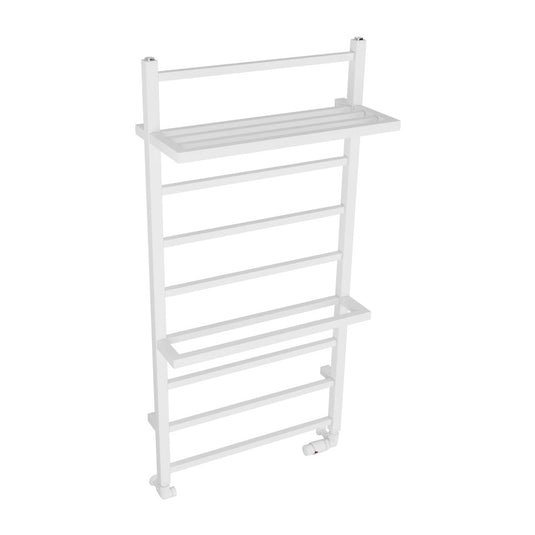 Eastbrook Launton Designer Towel Rail 1200mm x 600mm Matt White | 61.0063