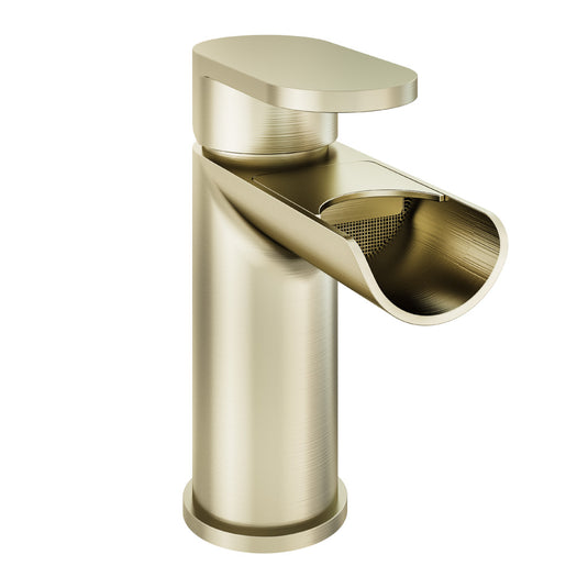 Eastbrook Ledwell Basin Mono with Waste Brushed Brass | 79.1026