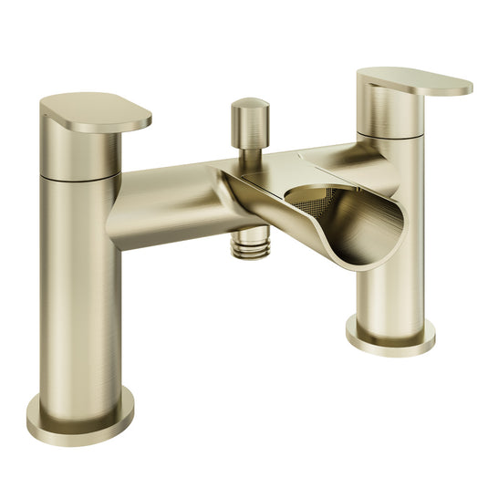 Eastbrook Ledwell Bath Shower Mixer Tap with Handset Brushed Brass | 79.1023