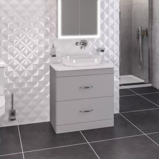 Eastbrook Linn 550x350mm Sit On Basin White | 103.038 - Envy Bathrooms Ltd