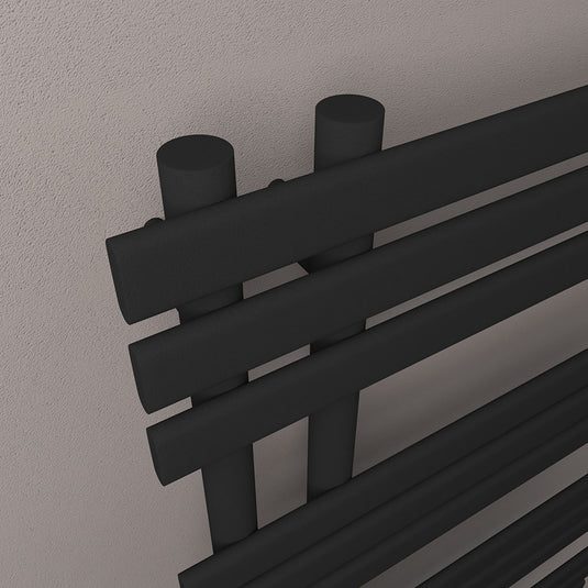 Eastbrook Loddon 800 x 500mm Dry Element Towel Rail Matt Black | 47.0035