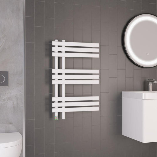 Eastbrook Loddon Dry Element Towel Rail 800 x 500mm Matt White | 47.0027
