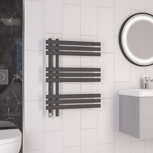 Eastbrook Loddon Dry Element Towel Rail 800 x 600mm Matt Anthracite | 47.0032