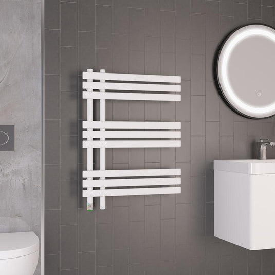 Eastbrook Loddon Dry Element Towel Rail 800 x 600mm Matt White | 47.0028