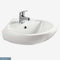 Eastbrook Loire 400 560mm x 530mm Ceramic Corner Basin (2TH) White | 75.0017