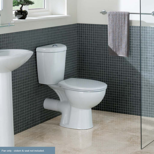 Eastbrook Loire Close Coupled WC Pan with Fixings White | 75.0001