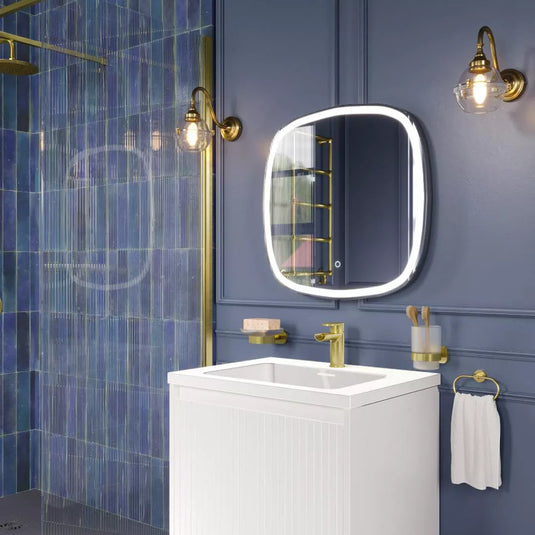Eastbrook Lotta 600x600mm Square LED Bathroom Mirror Chrome | 94.0031 - Envy Bathrooms Ltd