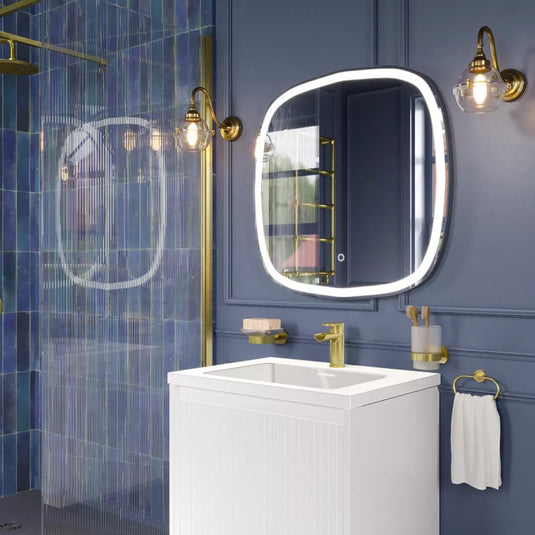 Eastbrook Lotta 800x800mm LED Bathroom Mirror Chrome | 94.0032 - Envy Bathrooms Ltd
