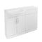 Eastbrook Lyegrove 600mm WC Vanity Unit - White | 72.0031