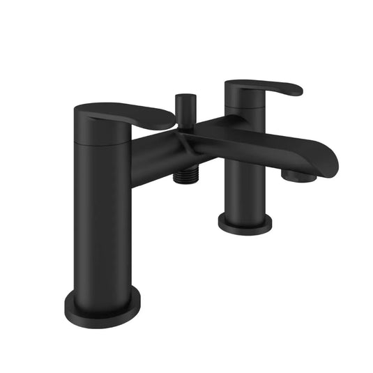 Eastbrook Lyneham Bath Shower Mixer Tap with Handset, Hose & Holder Kit Matt Black | 93.1066 - Envy Bathrooms Ltd