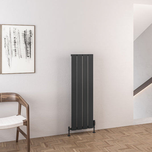 Eastbrook Malmesbury 1200 x 375mm Aluminium Radiator Matt Anthracite | 89.0970