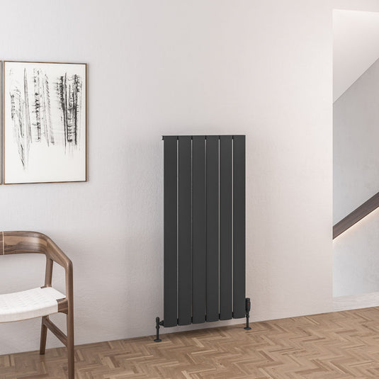 Eastbrook Malmesbury 1200 x 565mm Aluminium Radiator Matt Anthracite | 89.0972