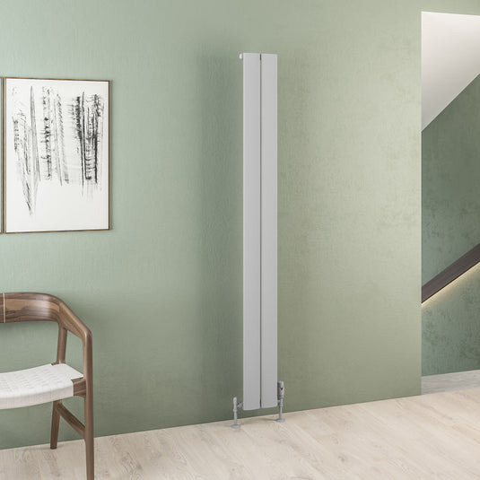 Eastbrook Malmesbury 1800 x 185mm Aluminium Radiator Matt Grey | 89.0279