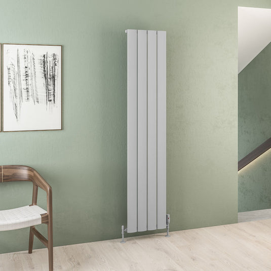 Eastbrook Malmesbury 1800 x 375mm Aluminium Radiator Matt Grey | 89.0281