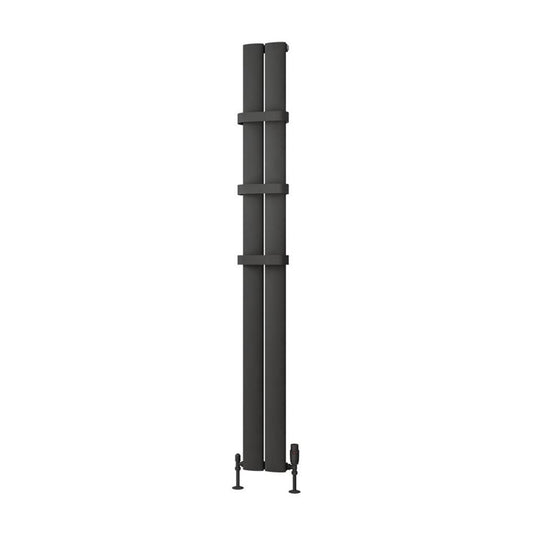 Eastbrook Malmesbury 185mm Flat Style Towel Hanger Matt Anthracite | 89.0299
