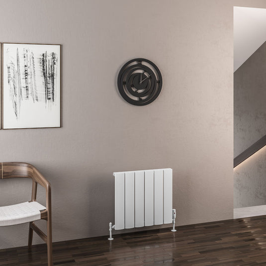 Eastbrook Malmesbury 500 x 565mm Aluminium Radiator Matt White | 89.0434