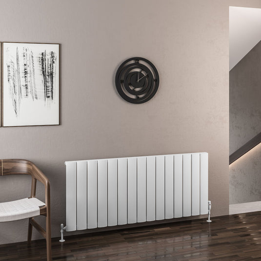 Eastbrook Malmesbury 600 x 1420mm Aluminium Radiator Matt White | 89.0940