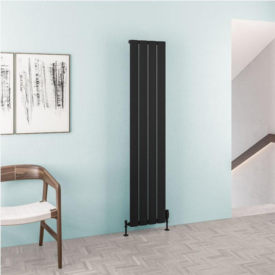 Eastbrook Malmesbury Aluminium Radiator 1800x375mm Matt Black | 89.1755