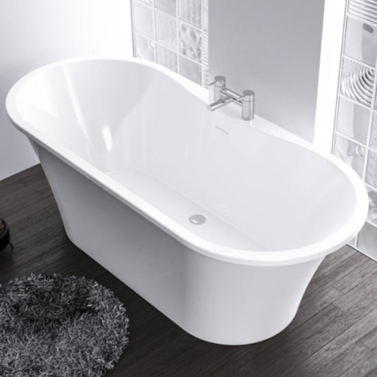 Eastbrook Margravine 1660 x 730 x 570mm Freestanding Bath (Inc Waste) White | 33.0001