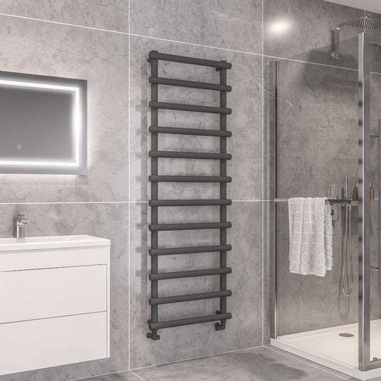 Eastbrook Marlow 1750 x 600mm Towel Rail Matt Anthracite | 89.0511