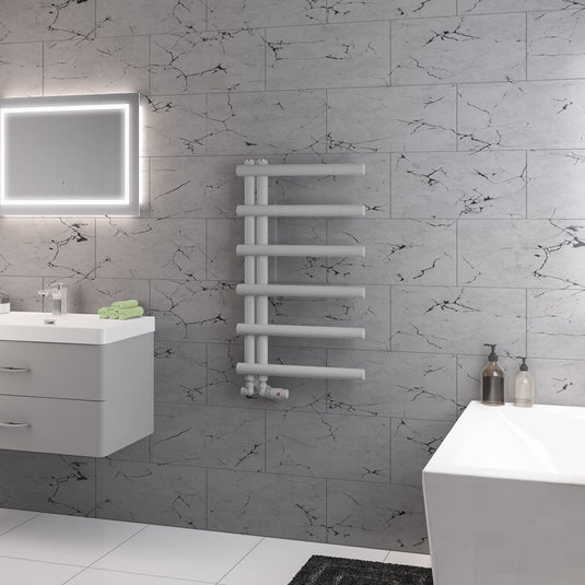 Eastbrook Marlow E-Style 850 x 500mm Towel Rail Matt Grey | 89.0819