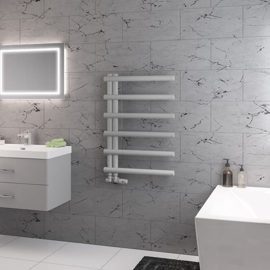 Eastbrook Marlow E-Style 850 x 600mm Towel Rail Matt Grey | 89.0820