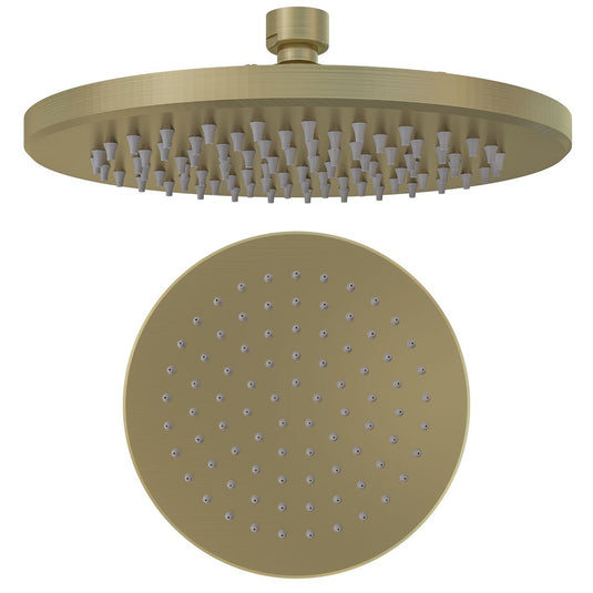 Eastbrook Meriden 250mm Round Easy Clean Shower Head Brushed Brass | 98.2104