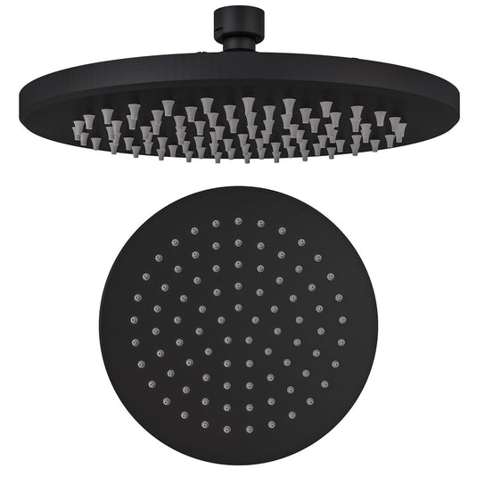 Eastbrook Meriden 250mm Round Easy Clean Shower Head Matt Black | 98.2103