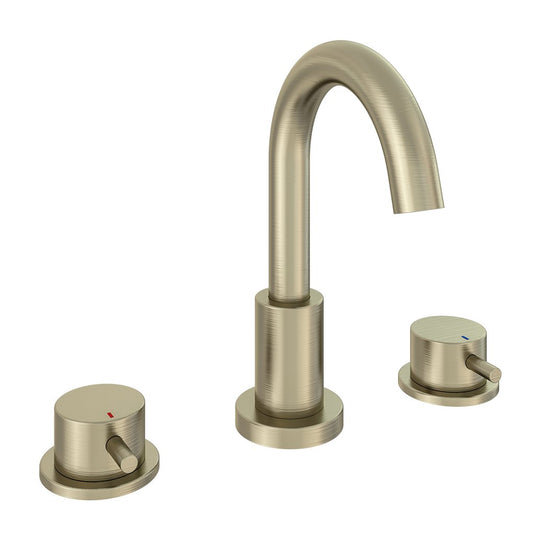 Eastbrook Meriden 3 Tap Hole Basin Mixer Tap Set Brushed Brass | 98.2036