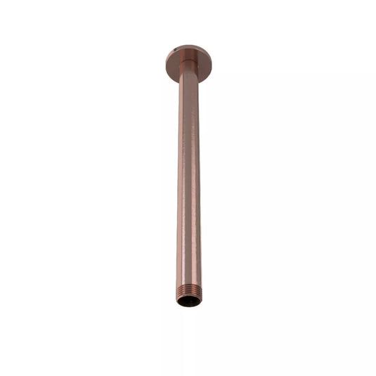 Eastbrook Meriden 300mm Ceiling Mounted Shower Arm Brushed Bronze | 98.4025 - Envy Bathrooms Ltd