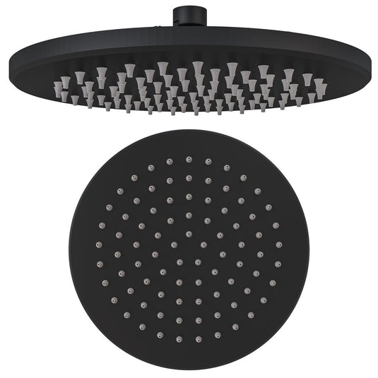 Eastbrook Meriden 300mm Round Easy Clean Shower Head Matt Black | 98.2106
