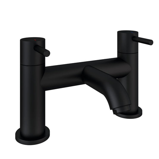 Eastbrook Meriden Bath Filler Tap Curved Spout Matt Black | 98.2022
