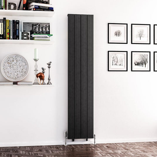 Eastbrook Mersey 1800 x 375mm Aluminium Radiator Matt Anthracite | 41.0455