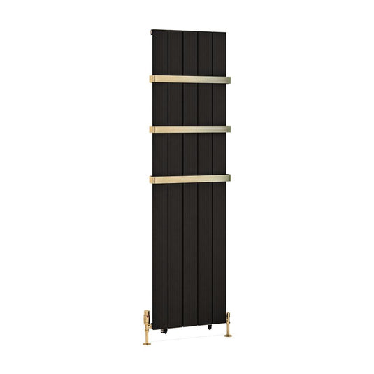 Eastbrook Mersey 1800 x 470mm Aluminium Radiator Matt Black | 41.0461